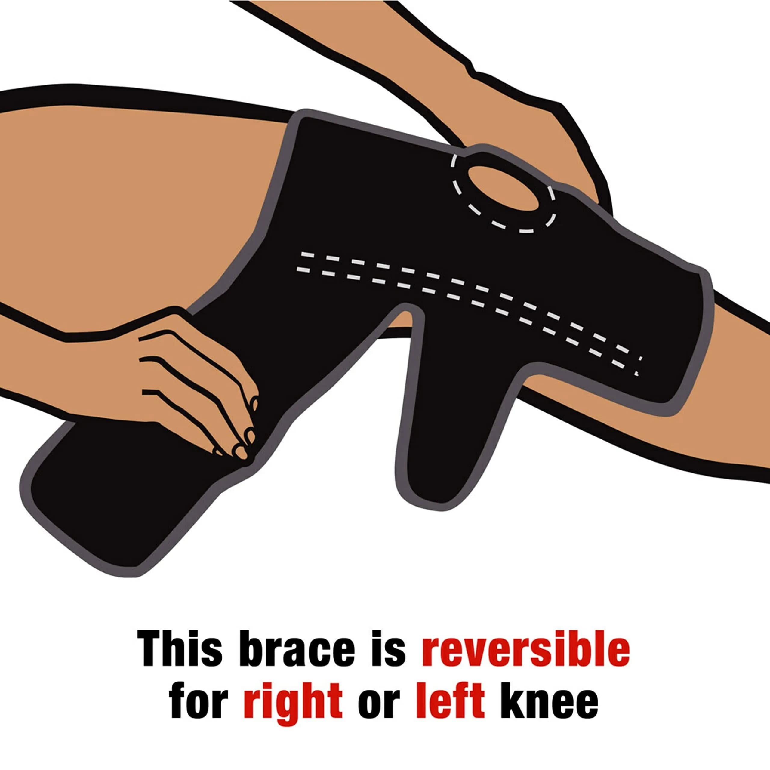 ACE Brand Adjustable Knee Brace with Side Stabilizers & Compression, Pack of 2 | FDA Approved Orthopedic Brace for Arthritis & Painful Joints - view 9