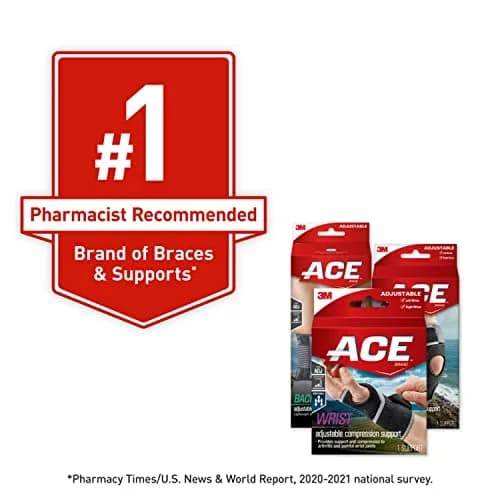 ACE Brand Adjustable Knee Brace with Side Stabilizers & Compression, Pack of 2 | FDA Approved Orthopedic Brace for Arthritis & Painful Joints thumbnail 3