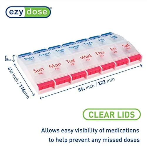 EZY DOSE 7-Day AM/PM Pill Organizer | Arthritis Foundation Ease-of-Use Commendation thumbnail 2
