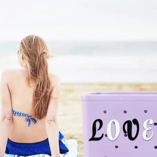 CTOHN Letter Charm for Bogg Bag, Alphabet 'I' - White Plastic | Personalized Bag Accessory thumbnail 6