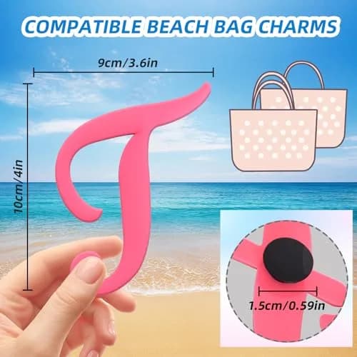 CTOHN Pink Letter Charm for Bogg Bag | Alphabet Insert Accessory (1 pc) thumbnail 2