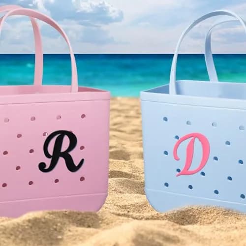 CTOHN Pink Letter Charm for Bogg Bag | Alphabet Insert Accessory (1 pc) thumbnail 3
