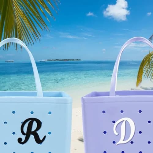 CTOHN Letter Charms for Bogg Bag, Alphabet Lettering Accessories (White, M) | Personalized Bag Decor thumbnail 3