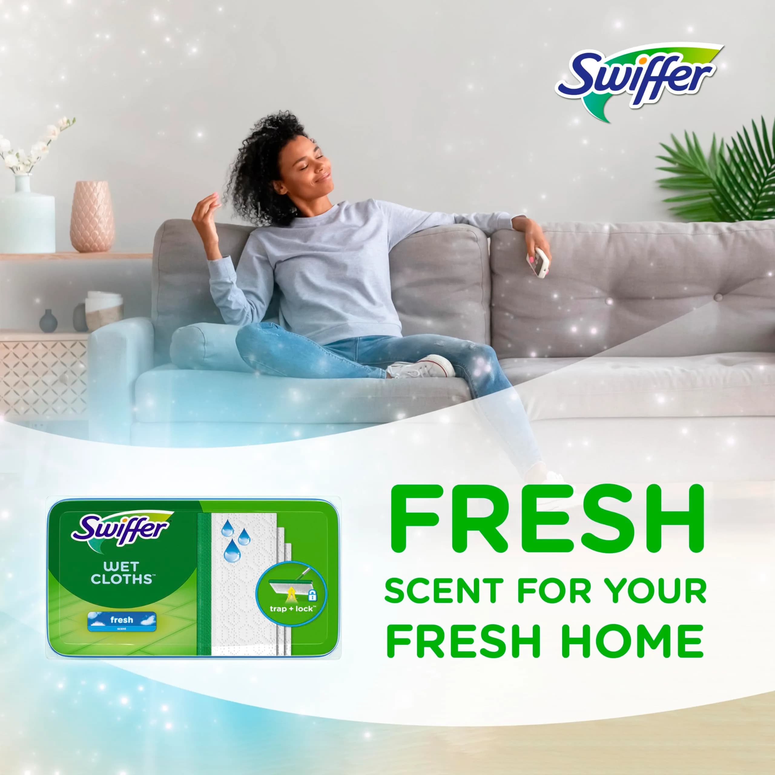Swiffer Sweeper Wet Mopping Cloths, Open-Window Fresh Scent, 24 Count - view 5