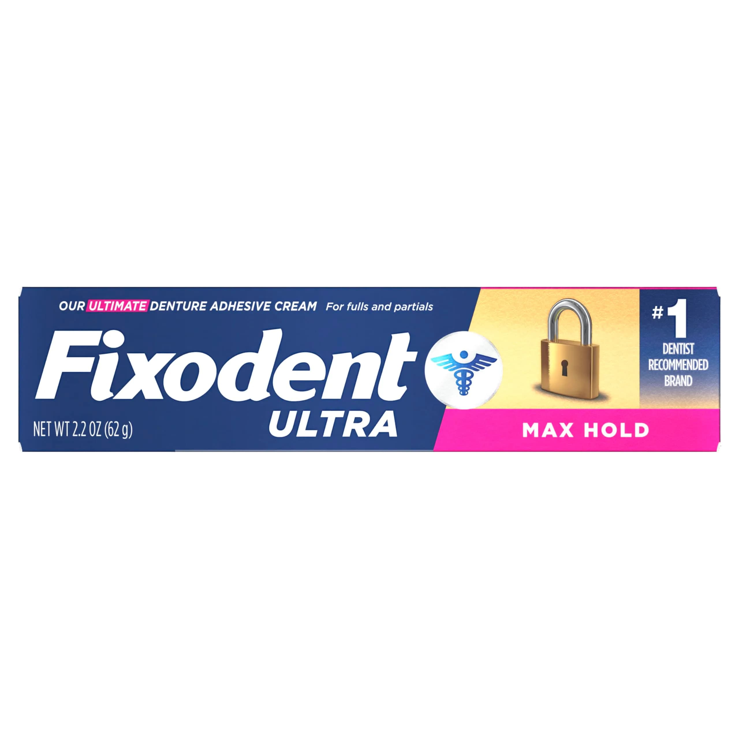 Fixodent Ultra Max Hold Denture Adhesive 2.2 oz | Strongest Hold for Full & Partial Dentures - view 8