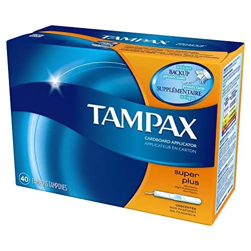 Tampax Cardboard Tampons Super Plus Absorbency 160 Count (18.4cm) | #1 U.S. Gynecologist Recommended Tampon Brand thumbnail 6