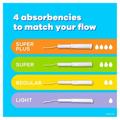 Tampax Cardboard Tampons Super Plus Absorbency 160 Count (18.4cm) | #1 U.S. Gynecologist Recommended Tampon Brand thumbnail 2