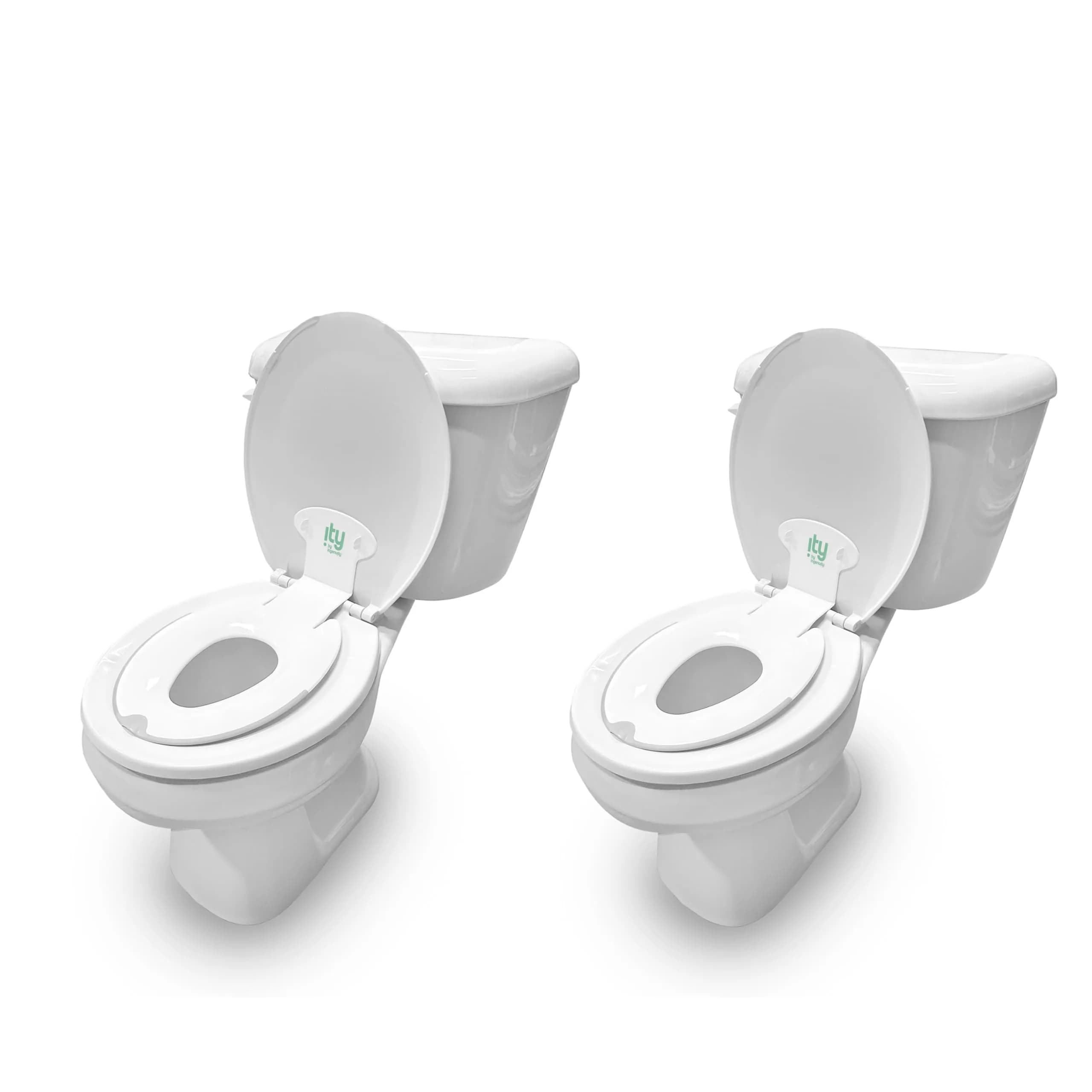 Ingenuity Flip & Sit Potty Seat 2 Pack - White: Toddler Toilet Training Seat with Easy Attachment - main product image