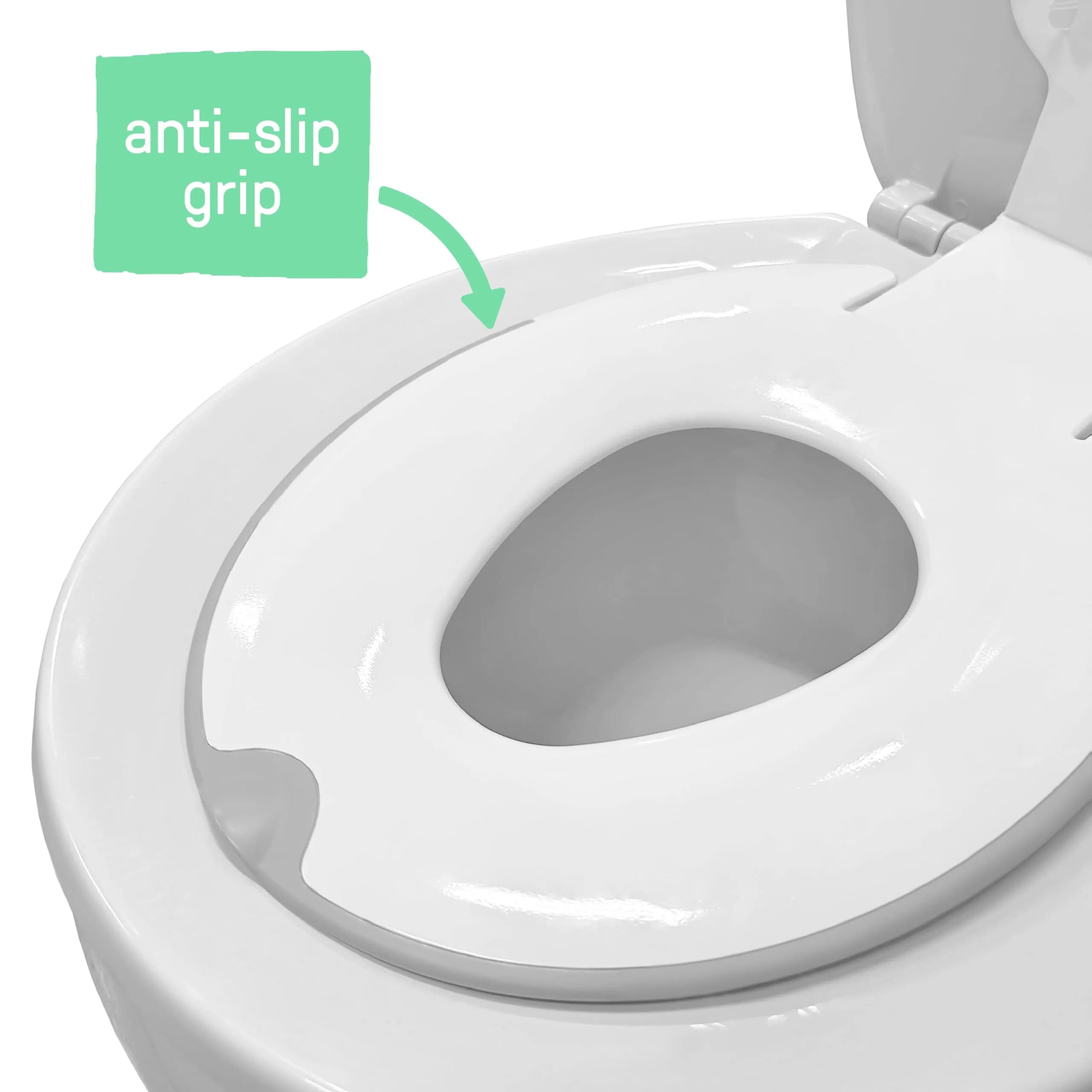 Ingenuity Flip & Sit Potty Seat 2pk (White) | Attaches to Adult Toilet Seat for Easy Potty Training - view 5
