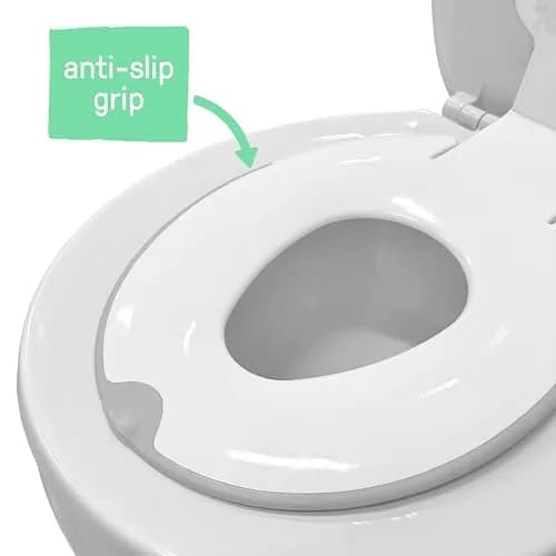 Ingenuity Flip & Sit Potty Seat 2pk (White) | Attaches to Adult Toilet Seat for Easy Potty Training thumbnail 5
