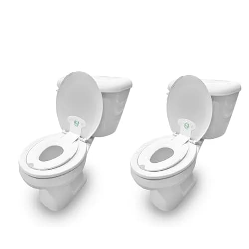Ingenuity Flip & Sit Potty Seat 2pk (White) | Attaches to Adult Toilet Seat for Easy Potty Training thumbnail 1