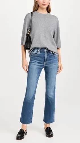 DAZE Women's Shy Girl Jeans, Influencer, 30 | High-Rise Flare, Vintage Fit, 26.5in Inseam thumbnail 5