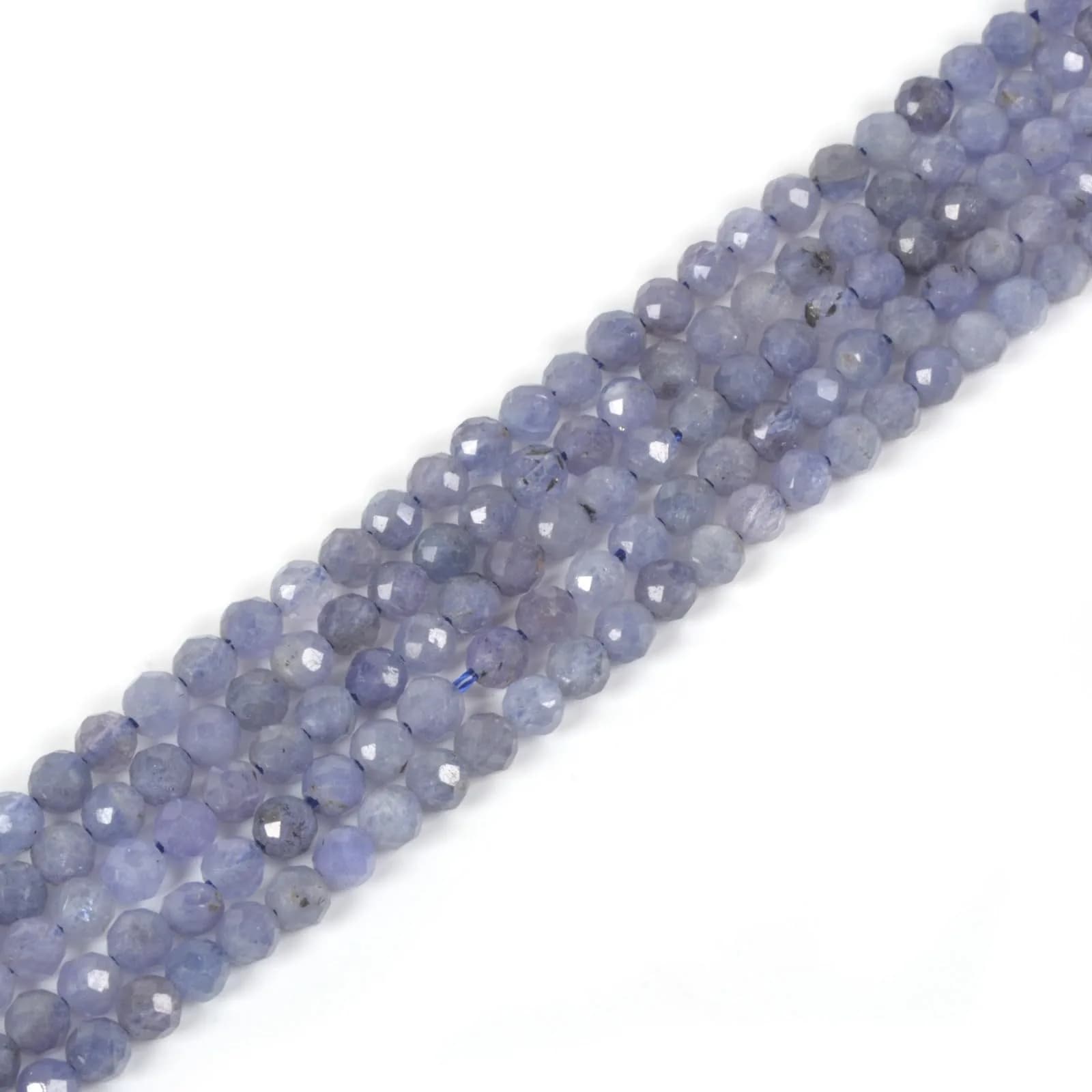 Justinstones 3mm Tanzanite Faceted Gemstone Round Loose Beads Strand 15.5-16" DIY Jewelry Making — Tanzanite