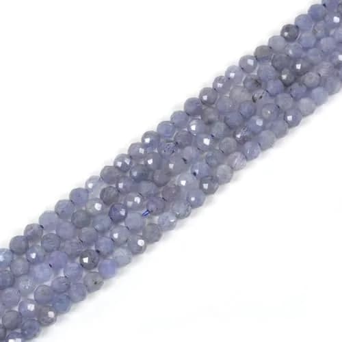 Justinstones 3mm Tanzanite Faceted Gemstone Round Loose Beads Strand 15.5-16" DIY Jewelry Making thumbnail 1