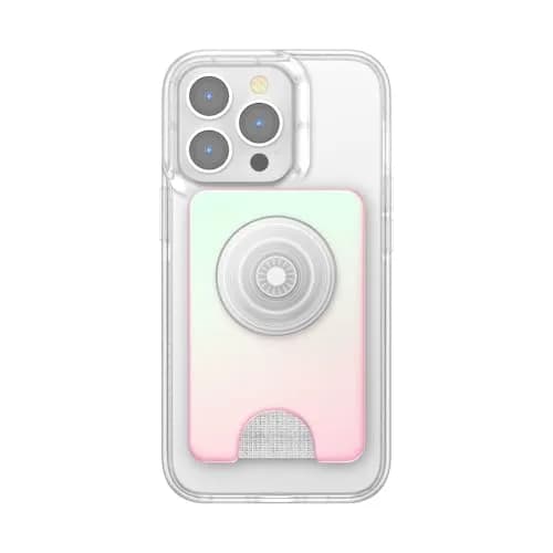 PopSockets Phone Wallet for MagSafe with Grip- Mermaid Pink | Slim Magnetic Wallet with Card Holder thumbnail 3