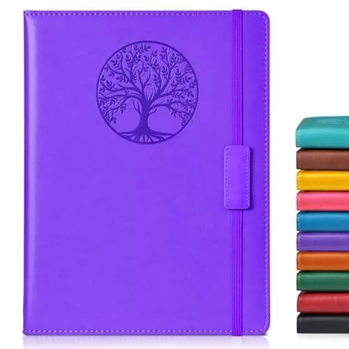 Biuwory Lined Journal Notebook B5 Large Hardcover Leather Journal 256 Pages | Acid-Free Paper for Writing - main product image