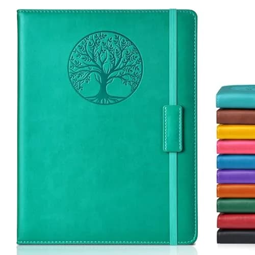 Biuwory Lined Journal Notebook A4 Large Hardcover Leather 256 Pages | Acid-Free Paper for Smooth Ink Flow - main product image