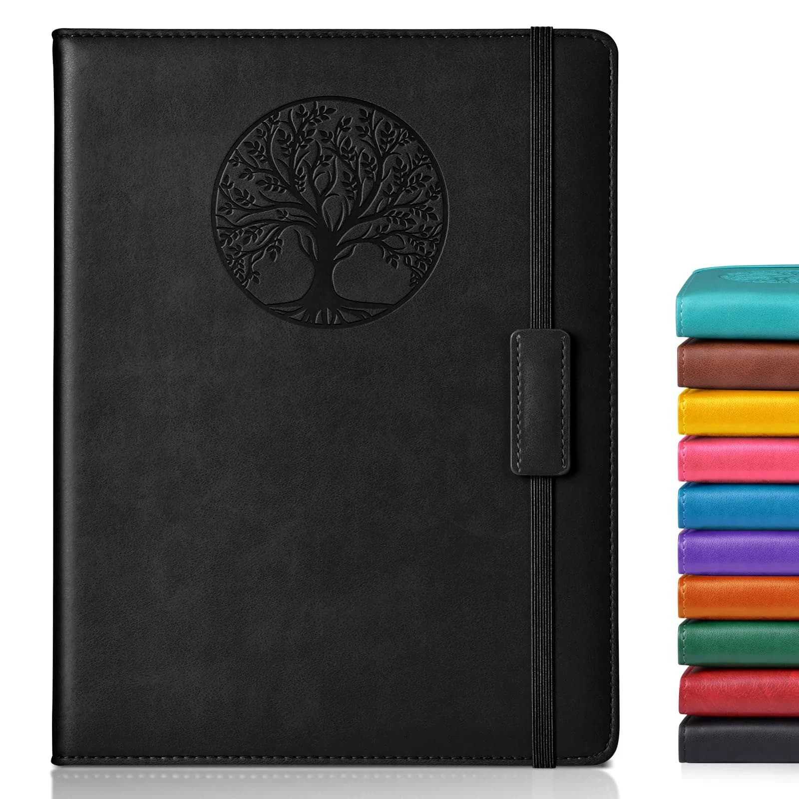 Biuwory Lined Journal Notebook B5 Large Hardcover Leather Journal (256 Pages, 7.8"×10.2") | Acid-Free Paper for Writing & Note Taking - main product image