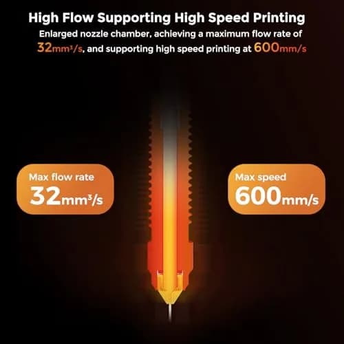 Comgrow Official Creality K1 SE Upgrade High Flow Hotend Kit | 300°C High Temp & 600mm/s Speed thumbnail 4