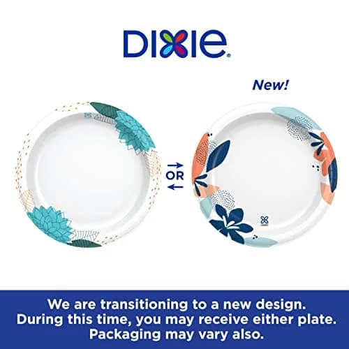Dixie Large Paper Plates 10 Inch 108 Count (Pack of 2) | 2X Stronger Than Leading Store Brand thumbnail 3