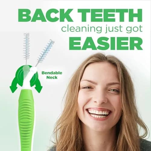 GUM Proxabrush Go-Betweens Tight Interdental Brushes 20 Count (Pack of 2) | Clinically Designed for Tight Spaces & Dental Devices thumbnail 4
