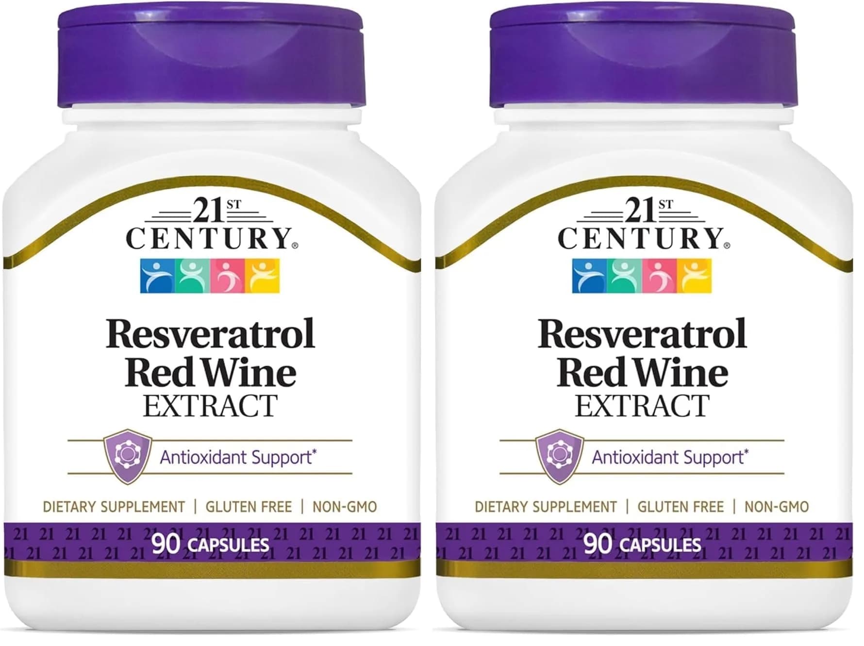 21st Century Resveratrol Red Wine Extract Capsules | Antioxidant Support for Cellular Wellness (70-120 chars) — No Color