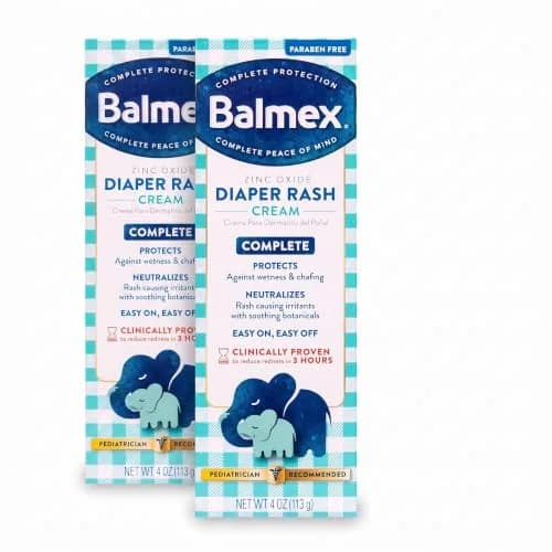Balmex Complete Protection Baby Diaper Rash Cream with Zinc Oxide, 4 Ounce (Pack of 2) | Heals & Protects Baby Skin thumbnail 1