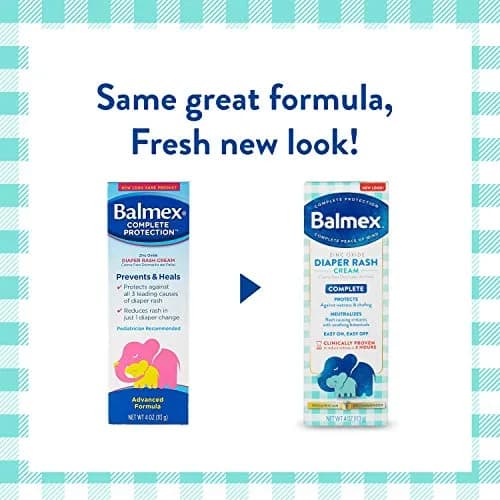Balmex Complete Protection Baby Diaper Rash Cream with Zinc Oxide, 4 Ounce (Pack of 2) | Heals & Protects Baby Skin thumbnail 5