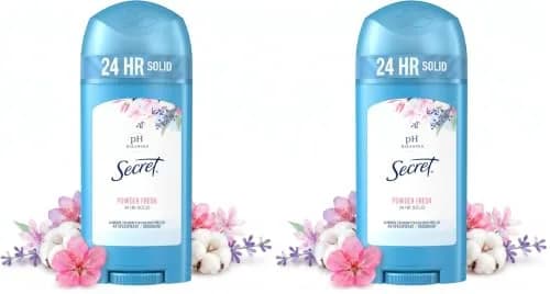 Secret Original Solid Antiperspirant Deodorant for Women, 156 g (5.4 oz) Pack of 2 | 24-Hour Sweat & Odor Protection thumbnail 1