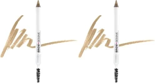 wet n wild Brow-Sessive Brow Pencil with Spoolie Brush, Taupe (2-Pack, 0.02 oz / 0.5 g) | Natural Blendable Shaping thumbnail 1