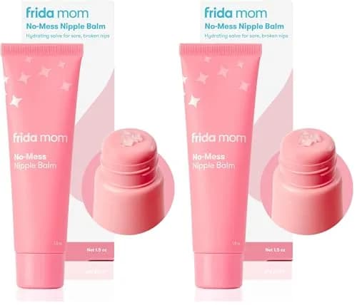 Frida Mom No-Mess Nipple Balm Moisturizer 3 fl oz (90ml) | Lanolin-Free Hydrating Balm for Sore Nipples thumbnail 1