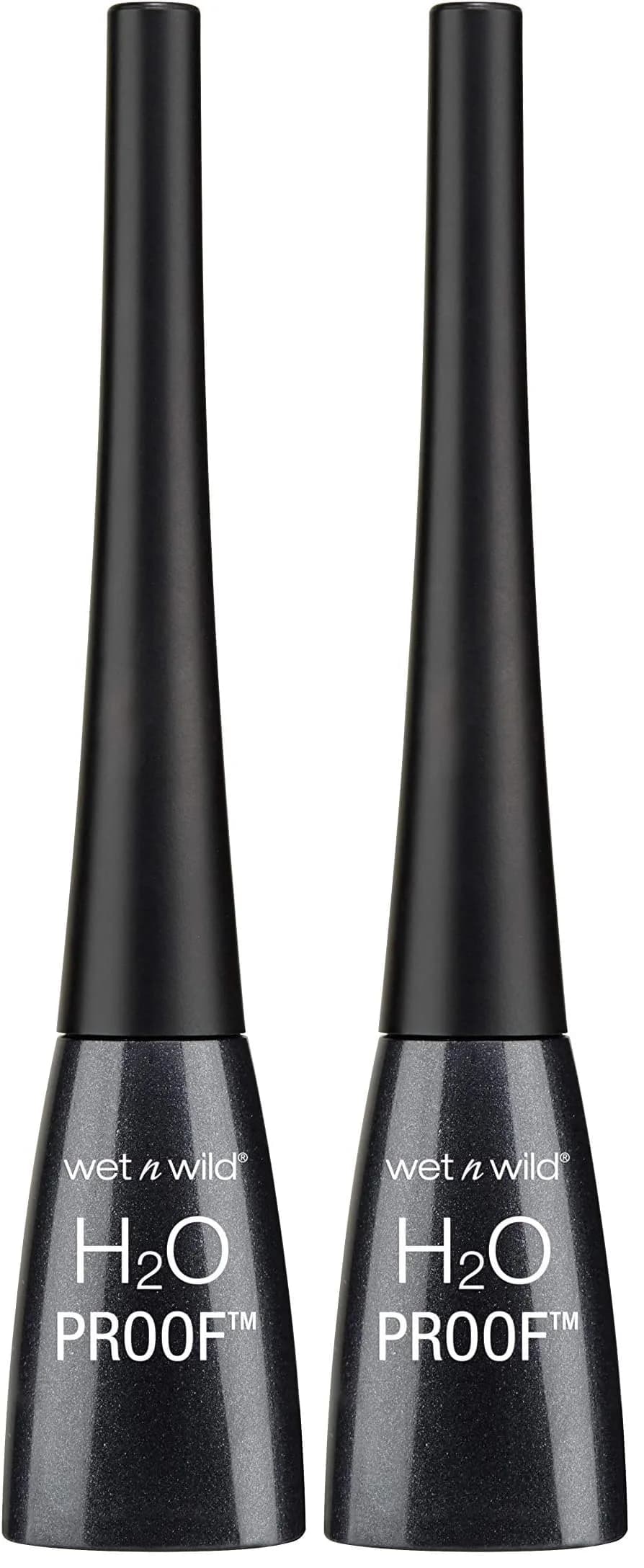 wet n wild Liquid Eyeliner H2O Proof Black 10ml (0.34 Fl Oz) | Waterproof & Smudge-Proof - main product image