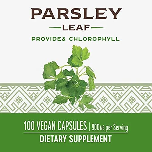 Nature's Way Herbal Parsley Leaf 100 Vegan Capsules Pack of 2 | Chlorophyll Source thumbnail 2