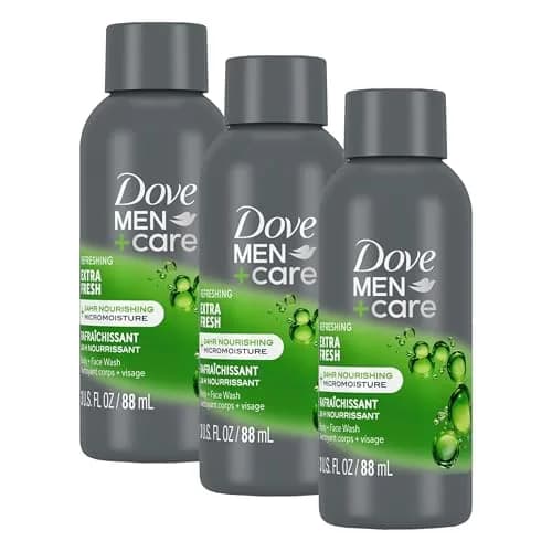 DOVE MEN + CARE Extra Fresh Body Wash 255ml (3 x 3 Fl Oz) | Hydrates Skin All Day thumbnail 1