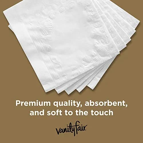 Vanity Fair Entertain Paper Napkins 160 Count | Elegant 3-Ply Disposable Napkins for Events thumbnail 4