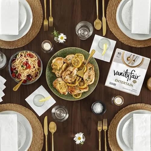 Vanity Fair Entertain Paper Napkins 160 Count | Elegant 3-Ply Disposable Napkins for Events thumbnail 9