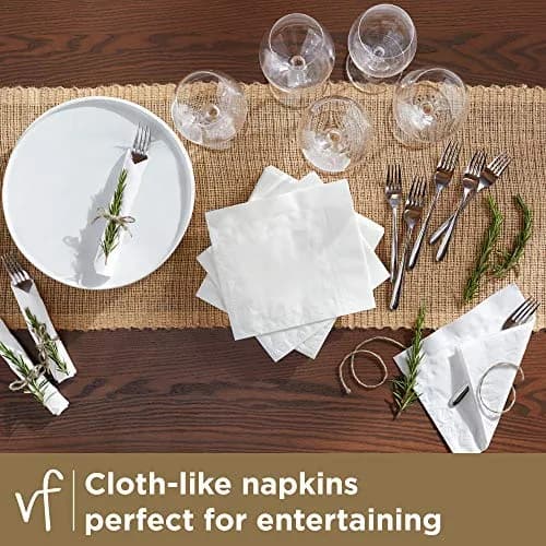 Vanity Fair Entertain Paper Napkins 160 Count | Elegant 3-Ply Disposable Napkins for Events thumbnail 2