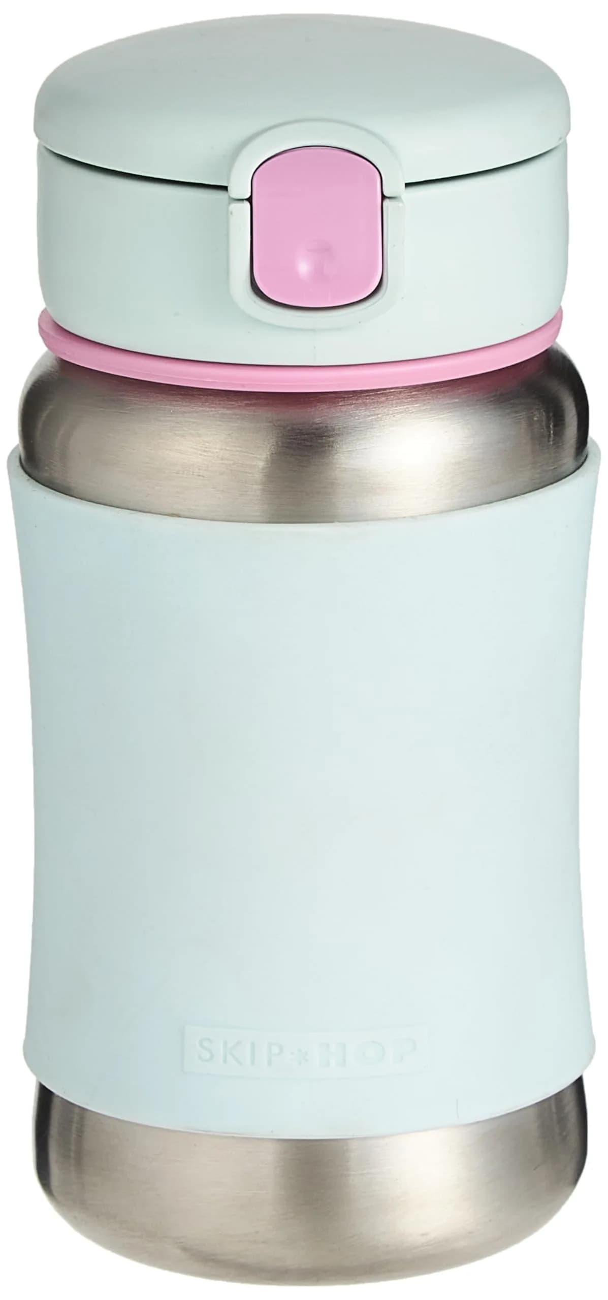 Skip Hop Zoo Ice Cream Stainless Steel Straw Bottle 350ml (12 oz) - 2 Pack Toddler Cup - view 2