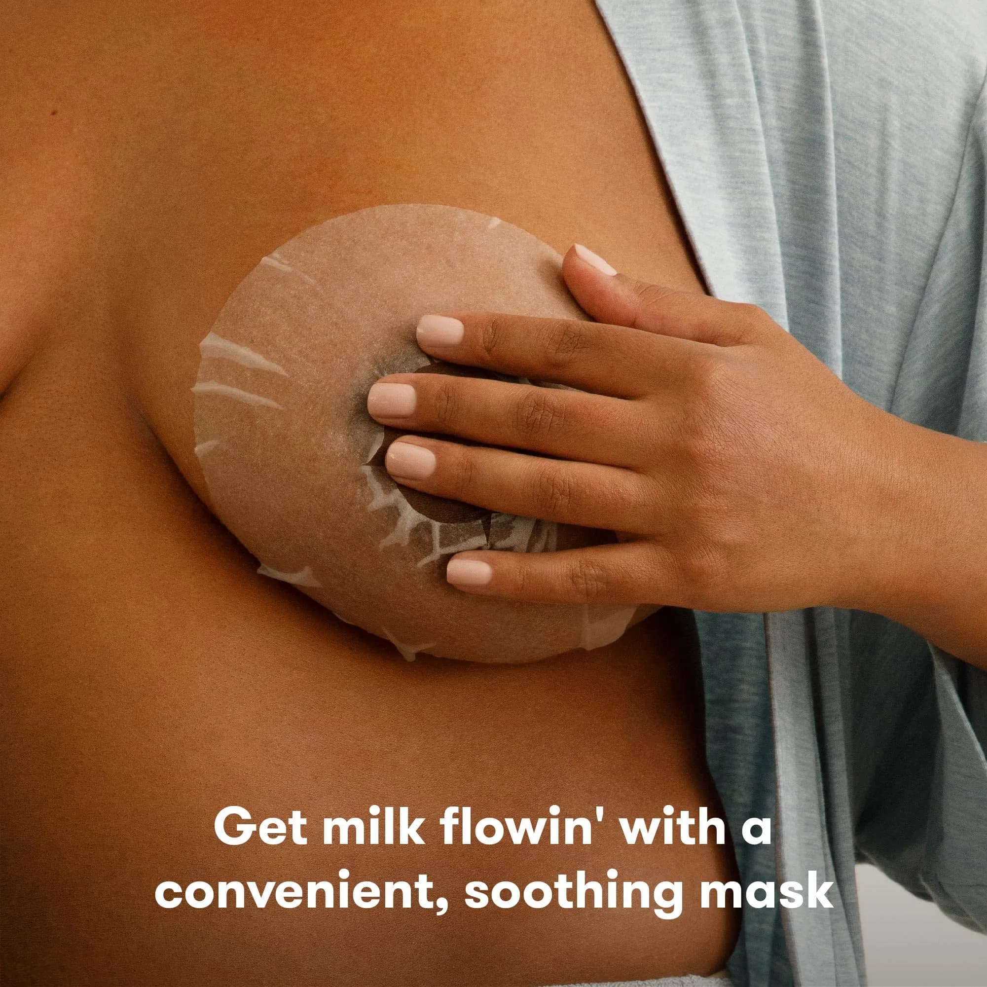 Frida Mom Breast Mask for Lactation 2 Sheet Masks | Support Milk Supply with Fenugreek + Fennel - view 2