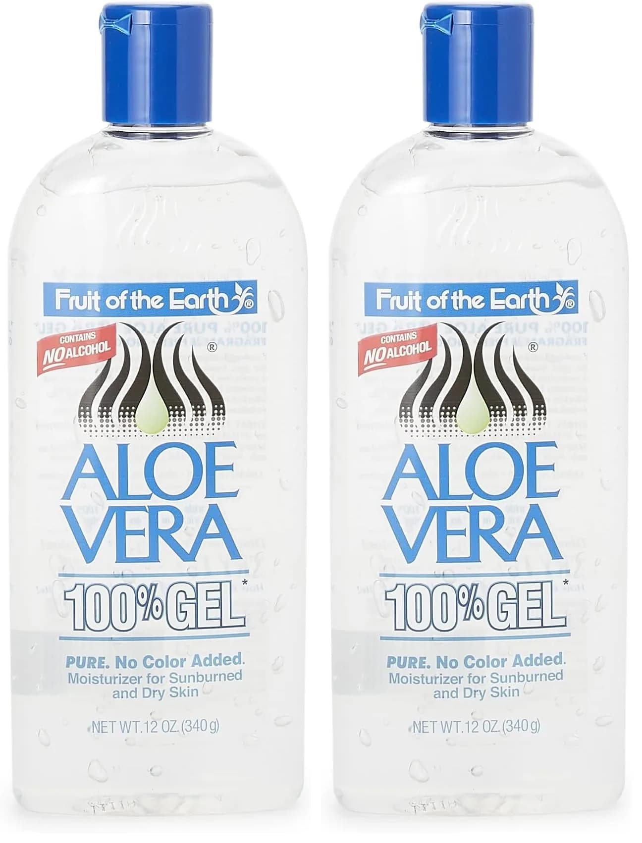 Fruit of the Earth 100% Aloe Vera Gel 300ml - Cooling & Soothing Skin Relief - Single Pack - main product image
