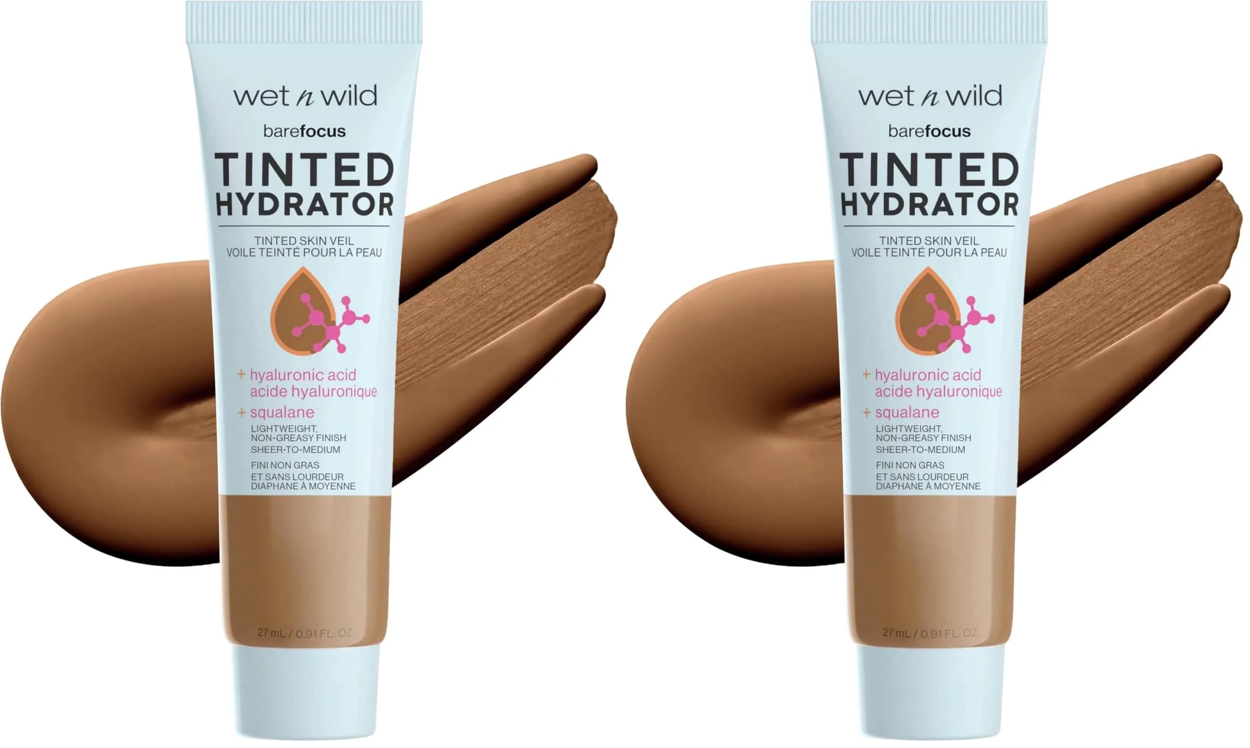 wet n wild Bare Focus Tinted Hydrator Matte Finish, Deep | Pack of 2 - main product image
