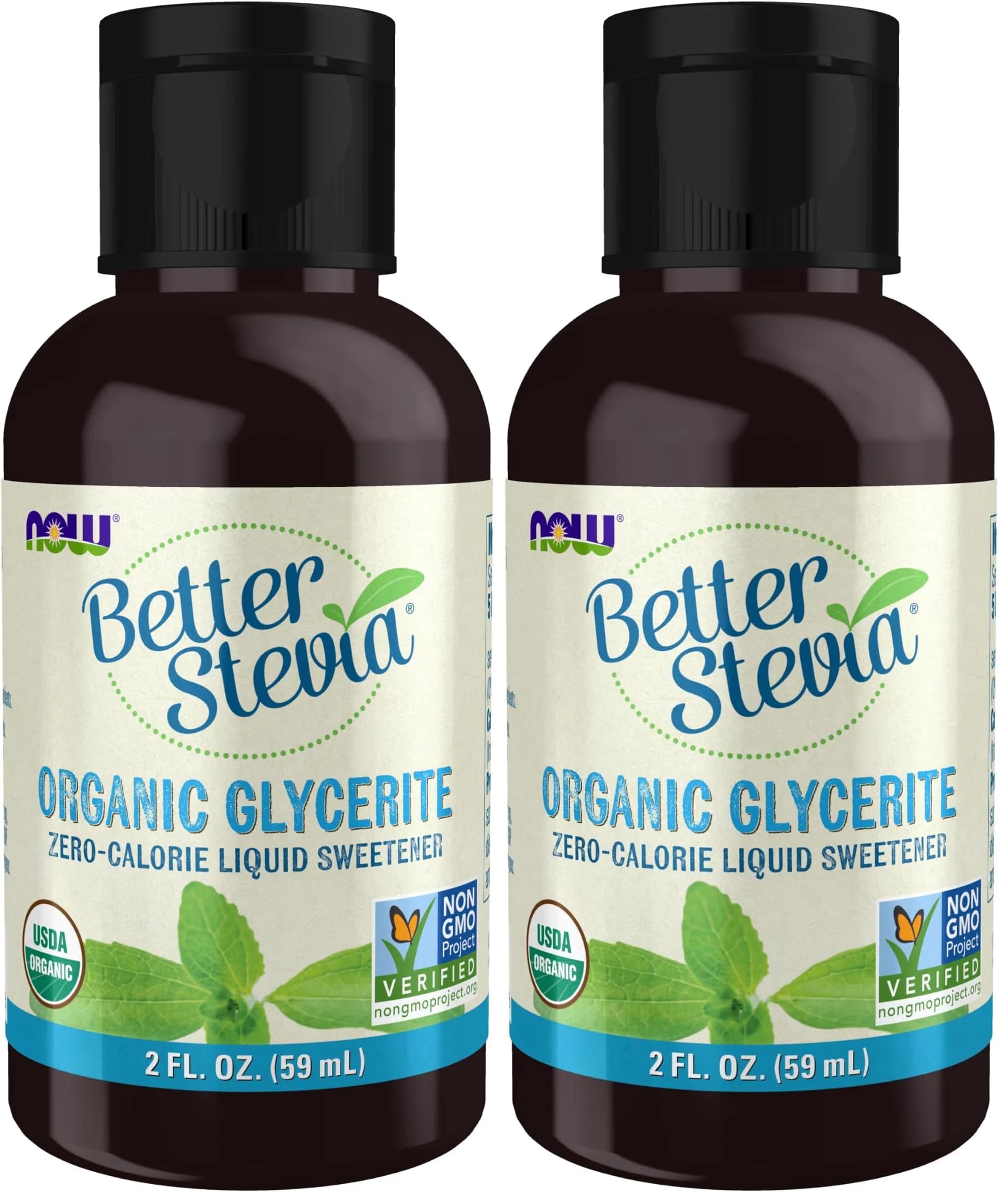 NOW Foods Better Stevia Liquid Glycerite Zero-Calorie Sweetener 118ml (4 Fl Oz) | Certified Non-GMO Low Glycemic - main product image