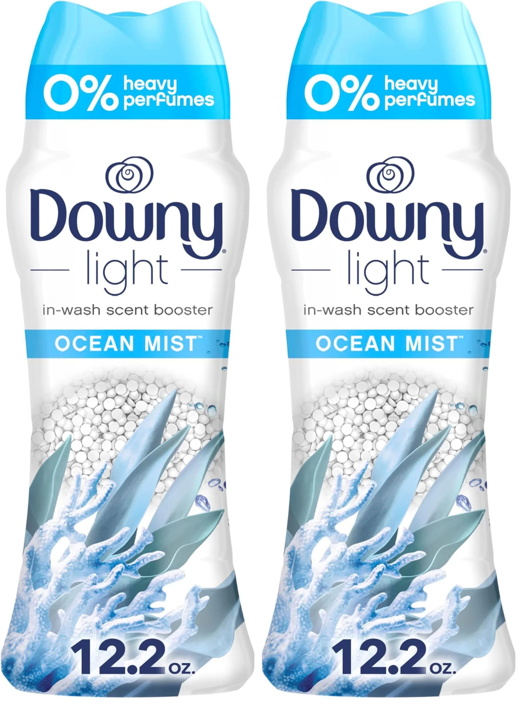 Downy Light Laundry Scent Booster Beads Ocean Mist (24.4 oz Total) | Long-Lasting Freshness Without Heavy Perfumes - main product image