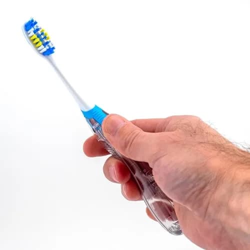 GUM Folding Travel Toothbrush 2ct (Pack of 2) | Compact Head + Tongue Cleaner, Soft Bristles thumbnail 3