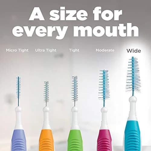 GUM Proxabrush Go-Betweens Wide Interdental Brushes, 20 Count (Pack of 2) | Clinically Designed for Plaque Removal thumbnail 8