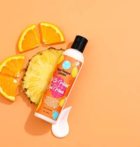 Curls Poppin Pineapple Vitamin C Hair Mask 8oz (2 Pack) | Thickens & Moisturizes Curly Hair thumbnail 2