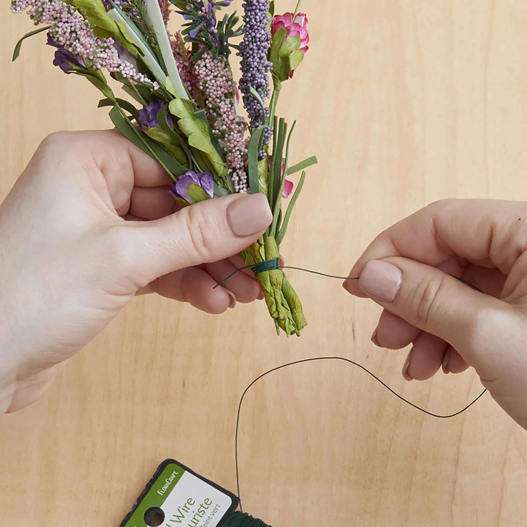 FloraCraft Green Floral Wire 270 ft (Pack of 4) | 26 Gauge Carbon Steel for Crafts - view 3