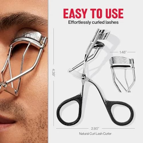 Revlon Natural Curl Lash Curler | Creates a Natural Lash Lift, Non Slip Finger Grip, Easy to Use (Pack of 2) thumbnail 7