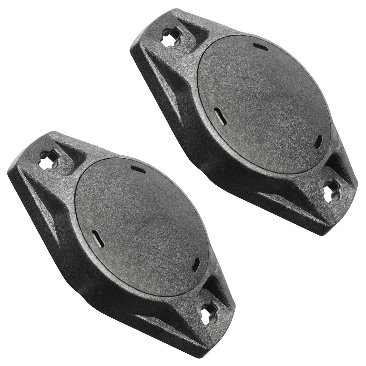 Elevation Lab AirTag Universal Mount 2 Pack | Securely Track Tools, Trailers, Vehicles, Bikes, Watercraft, Machinery, Equipment, Bike Racks — Black