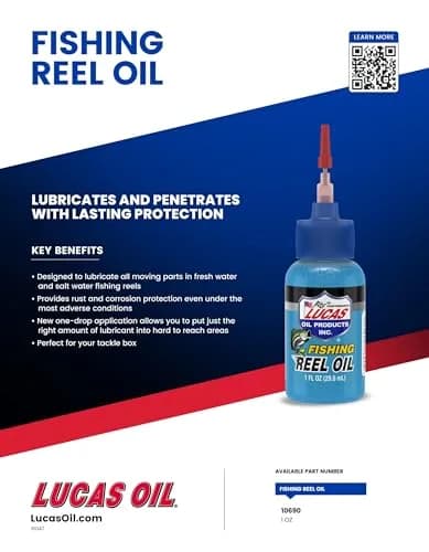Lucas Oil Fishing Reel Oil - 20 x 1 Fl Oz Bottles | Lubricates & Protects Reels thumbnail 5